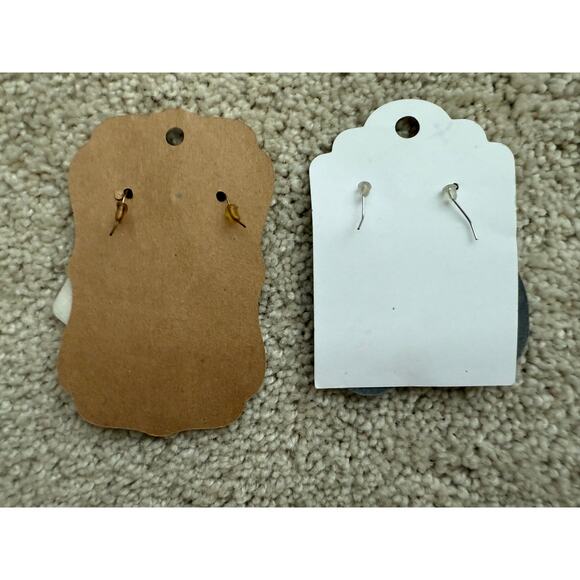 Cheerings 2 pair Baseball Fan earrings dangle sports lover heart - Picture 2 of 2